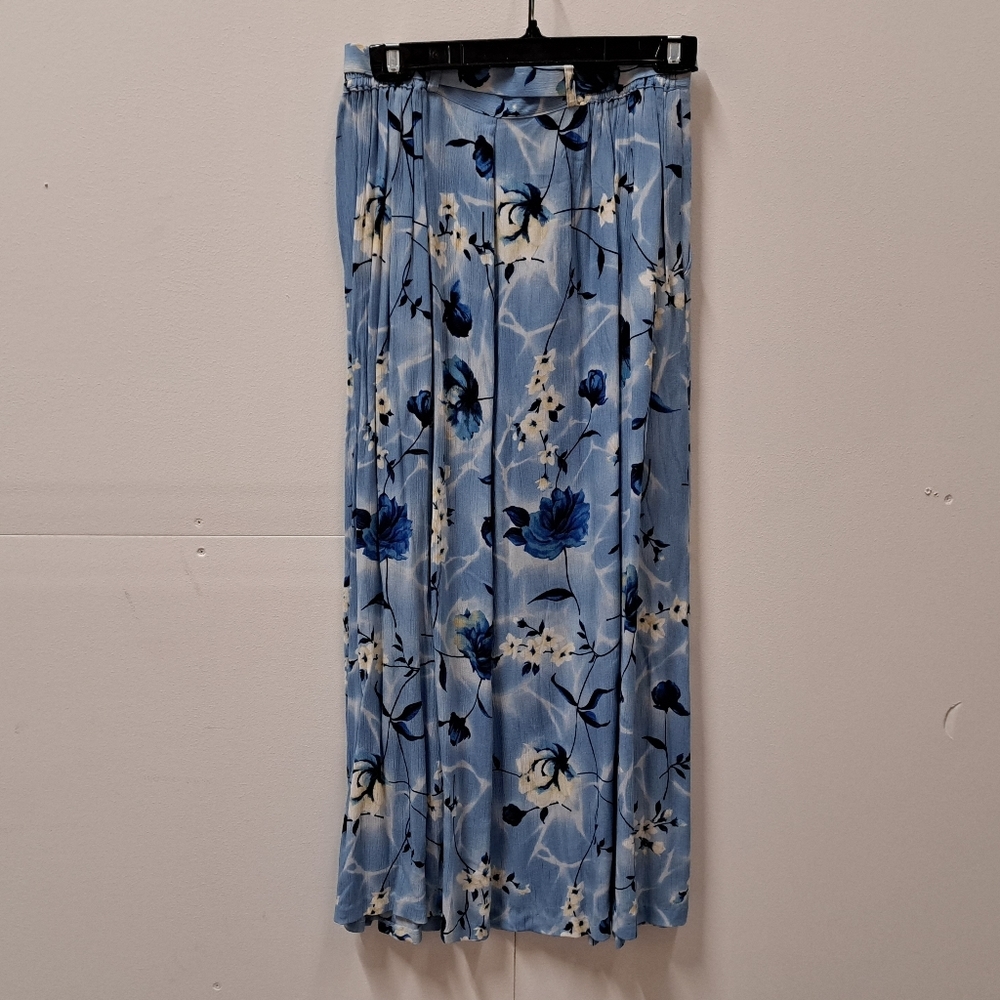 NWT 80s 90s Womens Essay 2 PC Shirt Skirt Set Floral print sz 12 Top & 10 Skirt - Picture 10 of 12